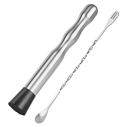 Vaincre 2-Piece Muddler and Bar Spoon Set