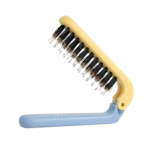 Uffy MiniPop Lemonade Blue Folding Hair Brush