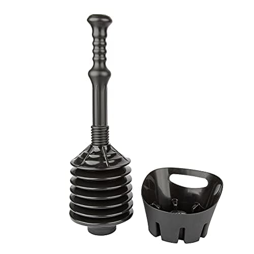 JS Jackson Supplies Bellows Toilet Plunger with Tray