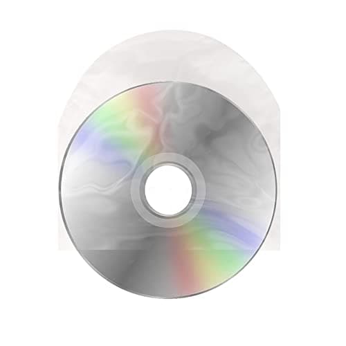 Lsenrioy ClearGuard 100PCS CD/DVD Sleeves