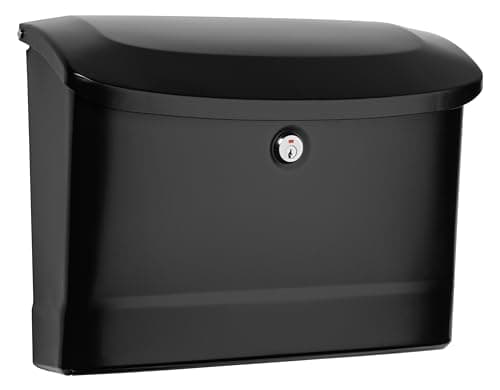 Architectural Mailboxes Princeton Black Locking Wall-Mount Mailbox
