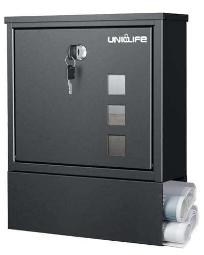 Wall-Mount Mailboxes with Newspaper Holder