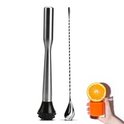 Legerm Stainless Steel Cocktail Muddler Set