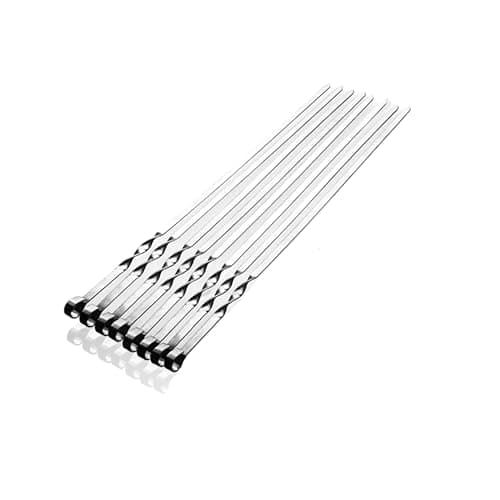 Tiyoorta Barbecue Stick 1 Stainless Steel Skewers 8-Pack