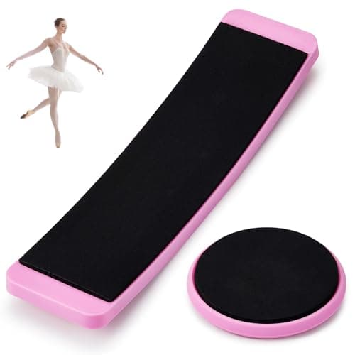 Motionchic 2 Pcs Pink Ballet Turning Board Set