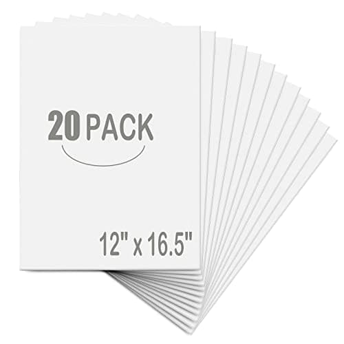 Ephech 20 Pack White Foam Boards