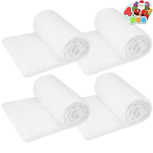 JOYIN Christmas Snow Blanket Roll 3x8 Ft