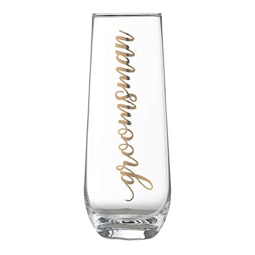 Lillian Rose Groomsman Stemless Champagne Glass 8oz