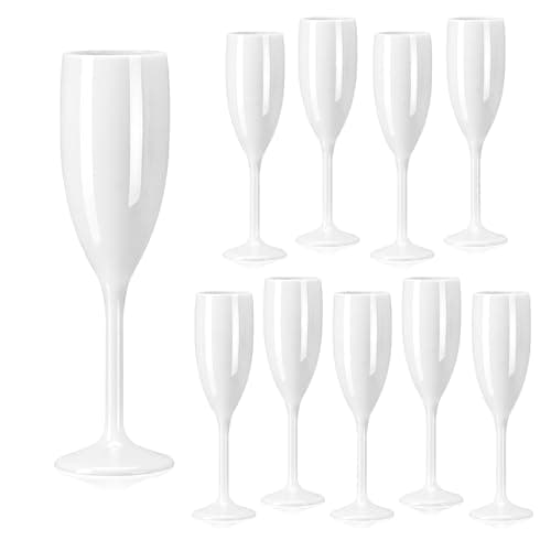 Xuwaidsgn XUWAIDSGN-6 White Champagne Flutes (10)
