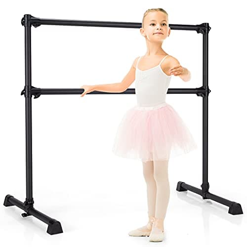 Goplus Double Ballet Barre 4 FT Black