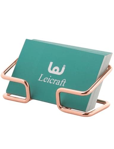 Leicraft Rose Gold Business Card Holder