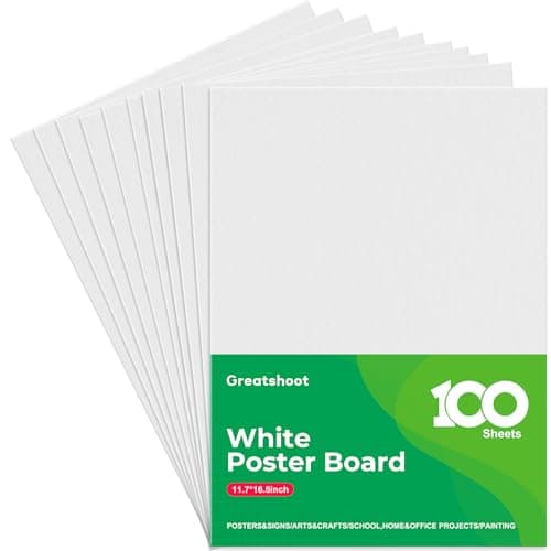 Greatshoot Model 1 White Poster Board 100Pcs