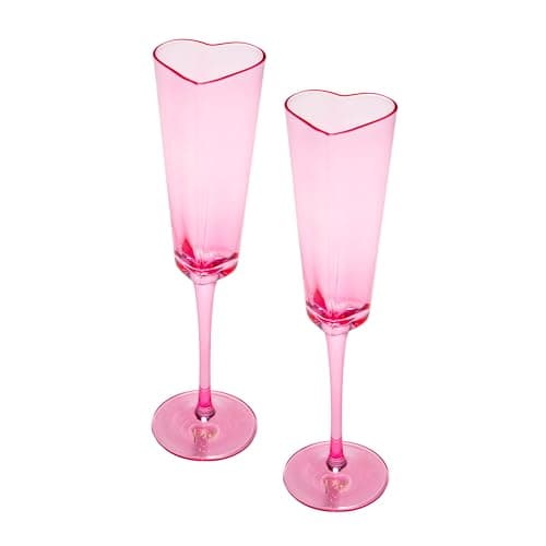 Paris Hilton Heart-Shaped Champagne Flute Set