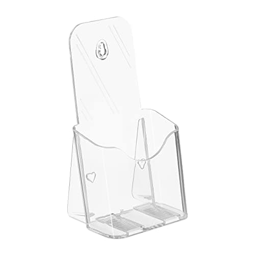 Relaxdays 10027300 Acrylic Brochure Holder