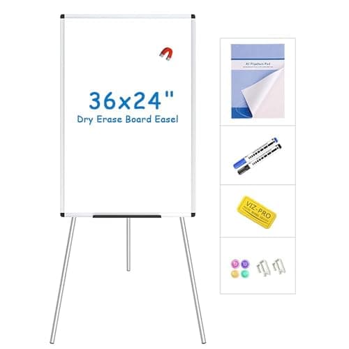Viz-Pro EB2436TL Portable Magnetic Whiteboard Easel