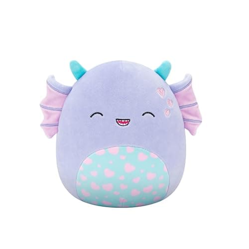 Squishmallows 8in Strobe Purple Monster Valentine Plush