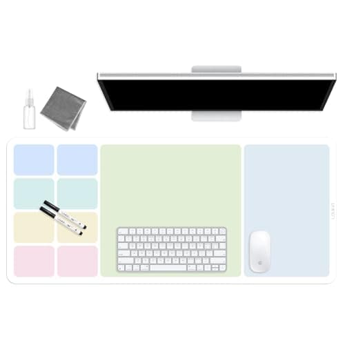 LOUKIN Erasable Dry Erase Desk Mat 32'x14'