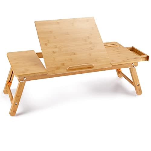 Nnewvante 71L Bamboo Adjustable Lap Desk