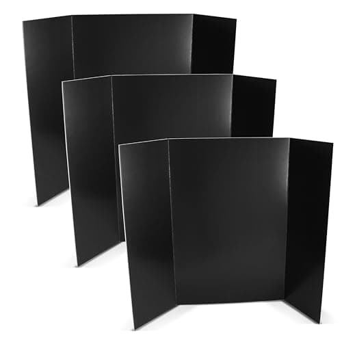 Flipside OVS30087 Black Tri-Fold Foam Boards 3-Pack