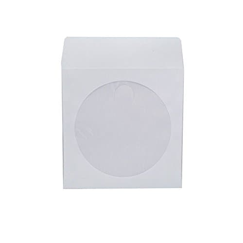 Maxtek 1000 White Paper CD/DVD Sleeves