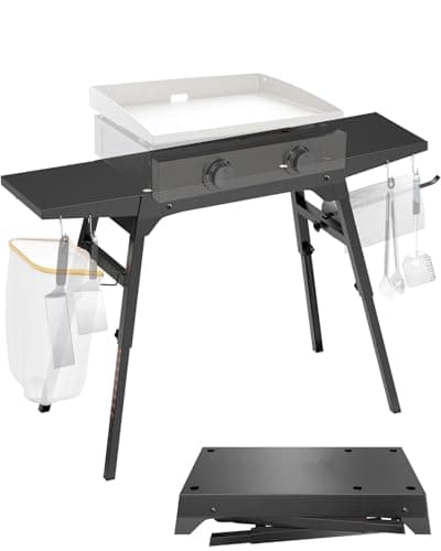 Sivsis GS-Stand Adjustable Griddle Stand with Rack