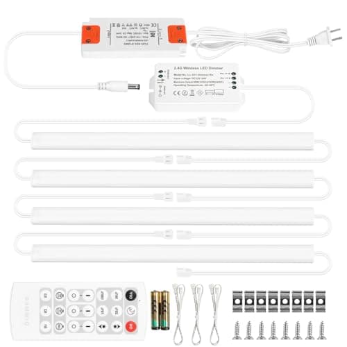 Litever LL-032-4E-5000K Dimmable Under Cabinet Lights Kit