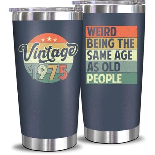 NewEleven Vintage 1975 50th Birthday Tumbler