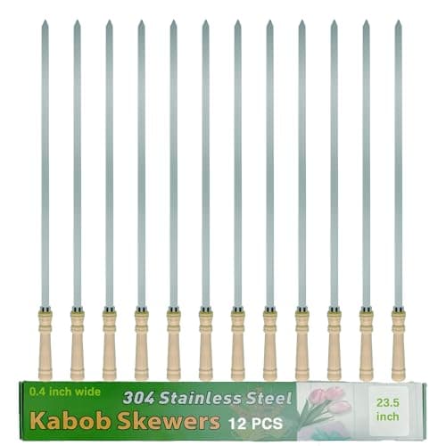 JOWHONK 23.5' Kabob Skewers 12PCS