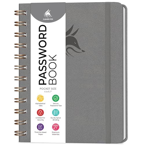 Clever Fox Mini Password Keeper CFPB-S Gray