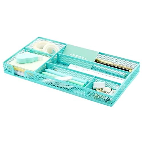 Annova AN2175 Turquoise Metal Mesh Organizer