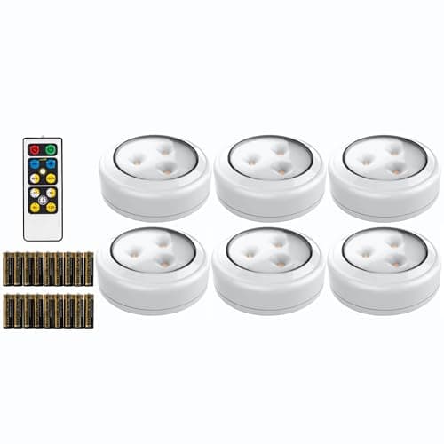 Brilliant Evolution 6pk Tap Lights with Remote