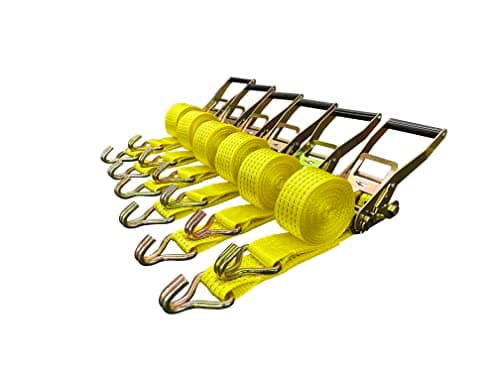 Cargo Control 6 Pack Ratchet Tie Down Straps