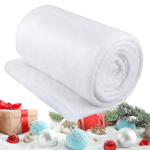 Tondiamo 5 ft x 10 ft Christmas Snow Blanket