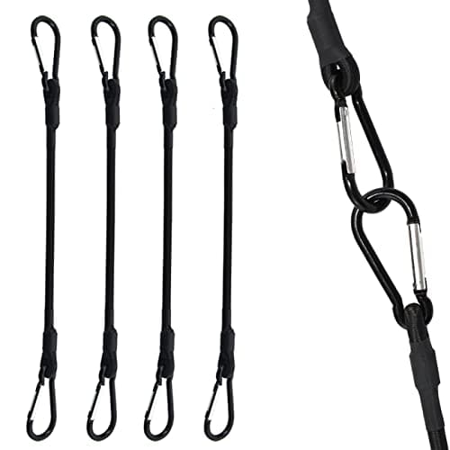 SDTC Tech H-Bungee 24-Inch Carabiner Cords 4-Pack