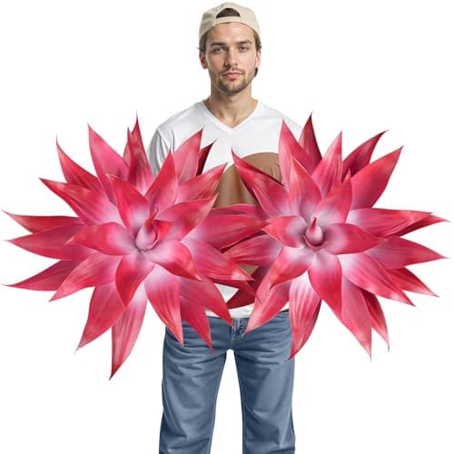Velener Agave 28-Inch Red and White Artificial Plants