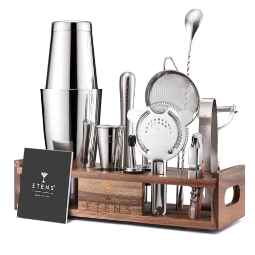 Etens 15-Piece Stainless Steel Cocktail Shaker Set