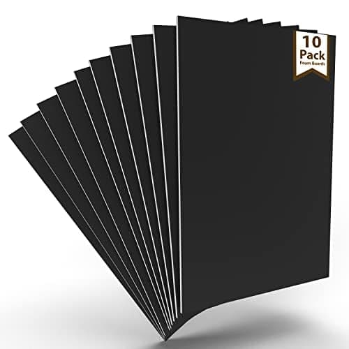 E-Clips USA 23953 Black Foam Boards 10-Pack