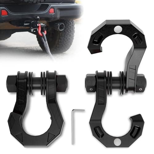 Ambull JS Shackles-BlackBlack 3/4' Heavy-Duty Shackles (2-Pack)