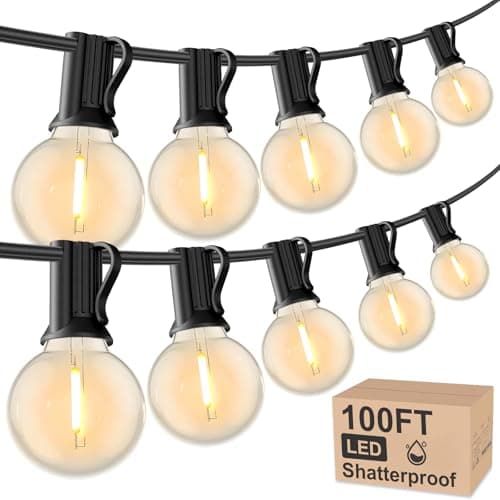 Rtty 100FT Globe LED String Lights