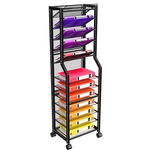 Simple Trending 12-Tier Rolling File Cart