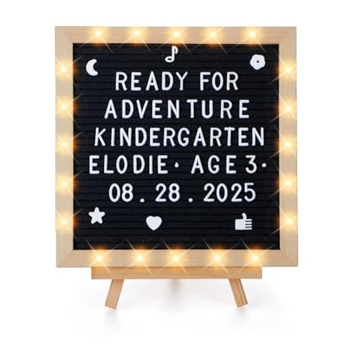 Anphsin LED Felt Letter Board 10x10