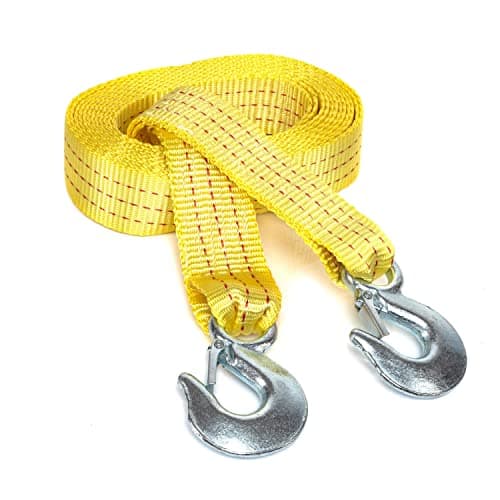 Neiko 51005A Heavy-Duty Tow Strap with Hooks