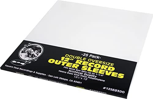 Square Deal 12SE03DO 25-Pack Record Sleeves