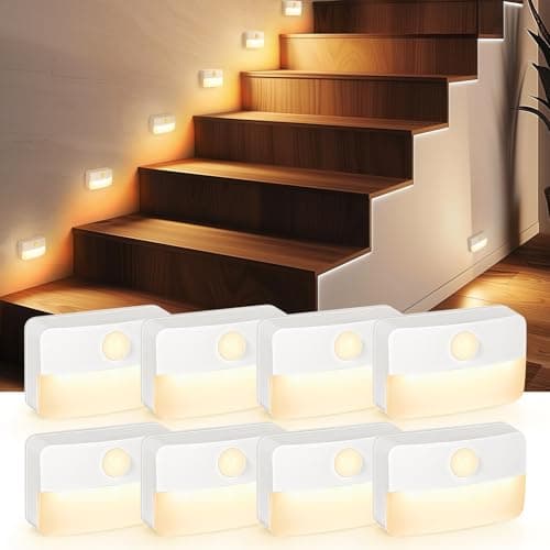 Guankai 8-Pack Motion Sensor Stair Light