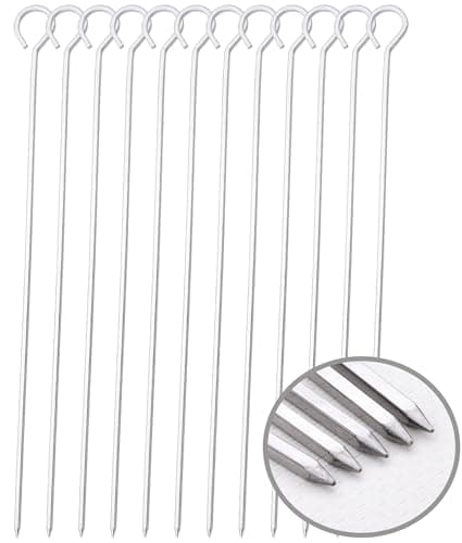 Honshen Square 12-Inch BBQ Skewers 12-Pack