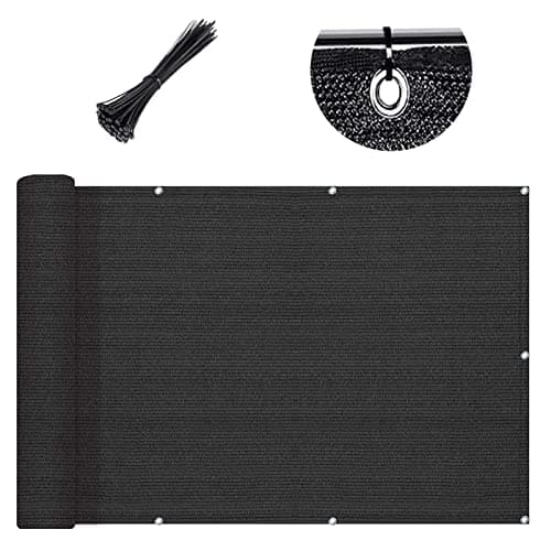 SUNLAX 3'x10' Black Privacy Screen Fence