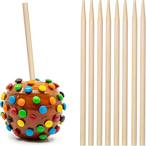 Yestoo 150PCS Thick Bamboo Candy Apple Sticks