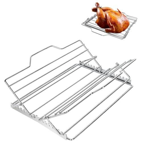Vboyl KTJ-1 Adjustable Turkey Roasting Rack Set