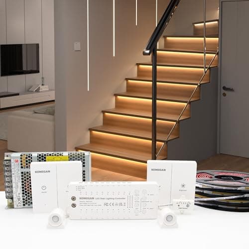 Komigan KMG-4233 LED Stair Light Kit 16 Steps