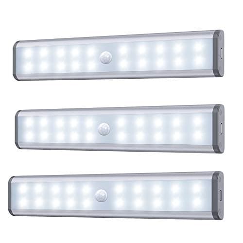 Moston 20LED Motion Sensor Closet Light 3-Pack